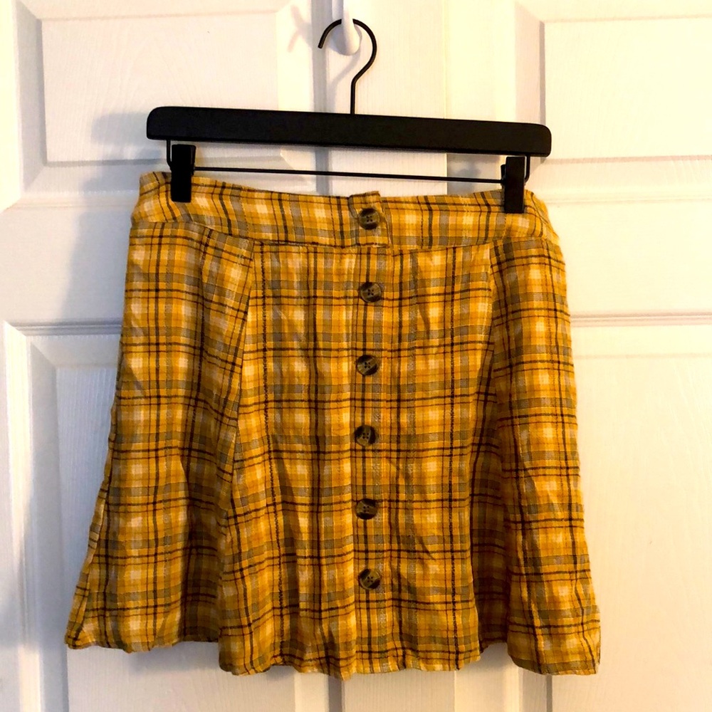 American Eagle Yellow Medium Skirt